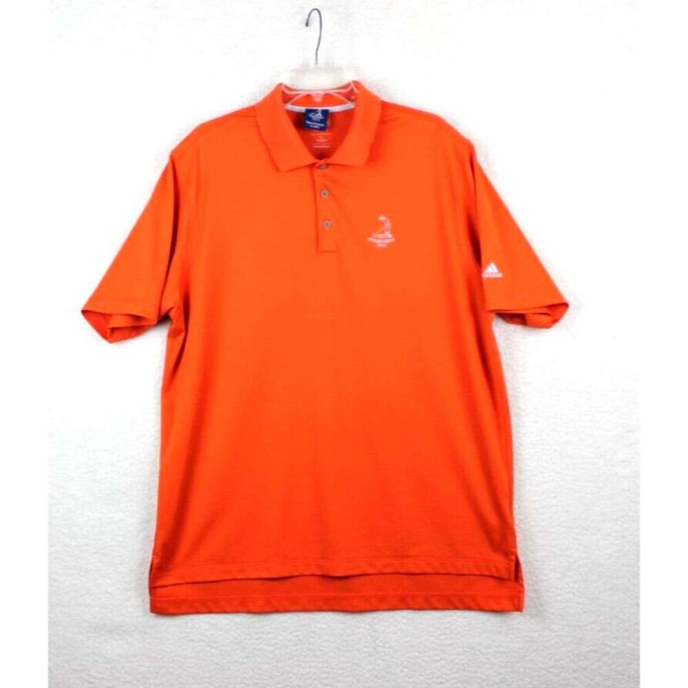 Adidas Golf Pinehurst Putterboy Polo Shirt Climalite Men's XL Orange